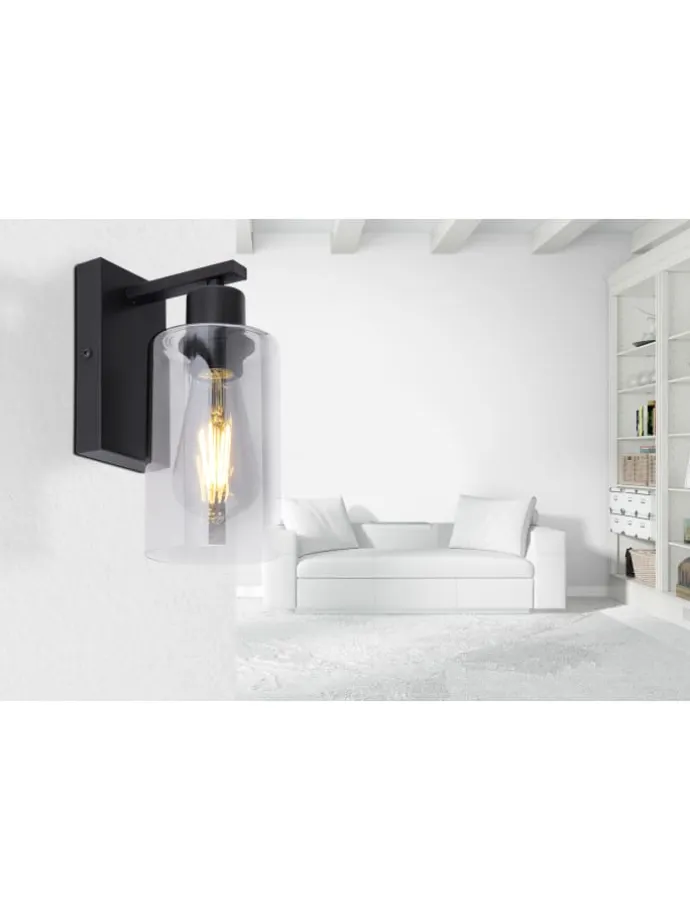 Wandleuchte "HADERA" in black