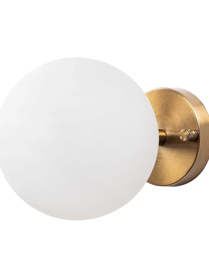 Wandleuchte in Gold - (B)15 x (H)15 cm