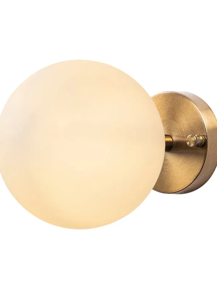 Wandleuchte in Gold - (B)15 x (H)15 cm