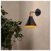 Wandleuchte in Schwarz - (B)20 x (H)29 cm