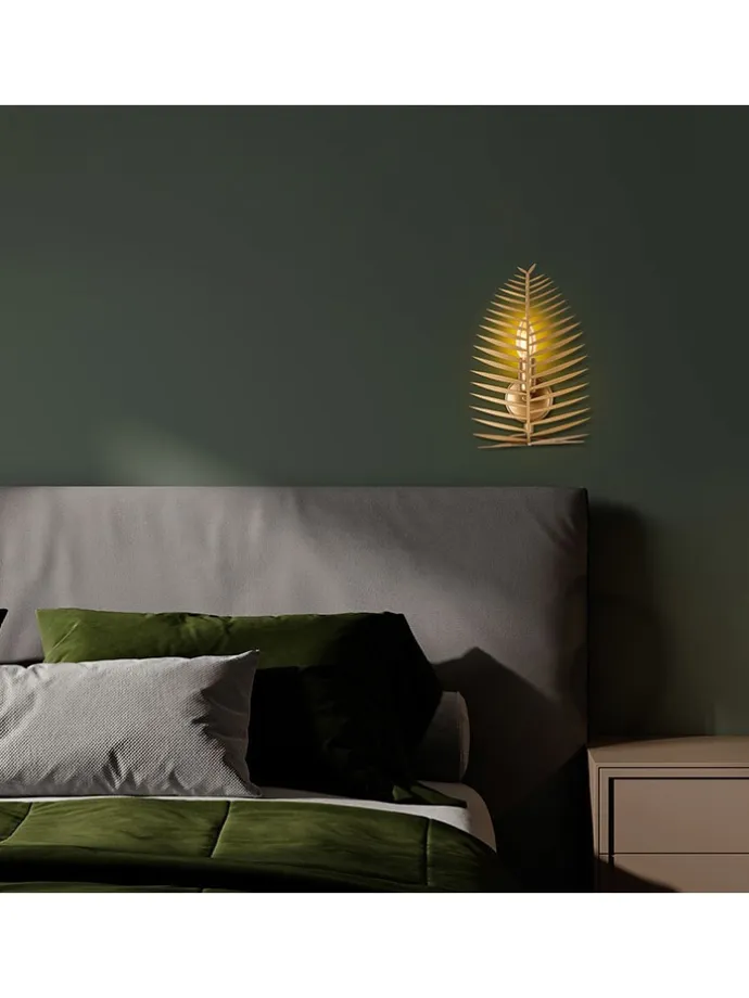 Wandleuchte "Leaf" in Gold - (B)20 x (H)30 cm