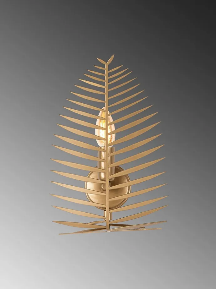 Wandleuchte "Leaf" in Gold - (B)20 x (H)30 cm