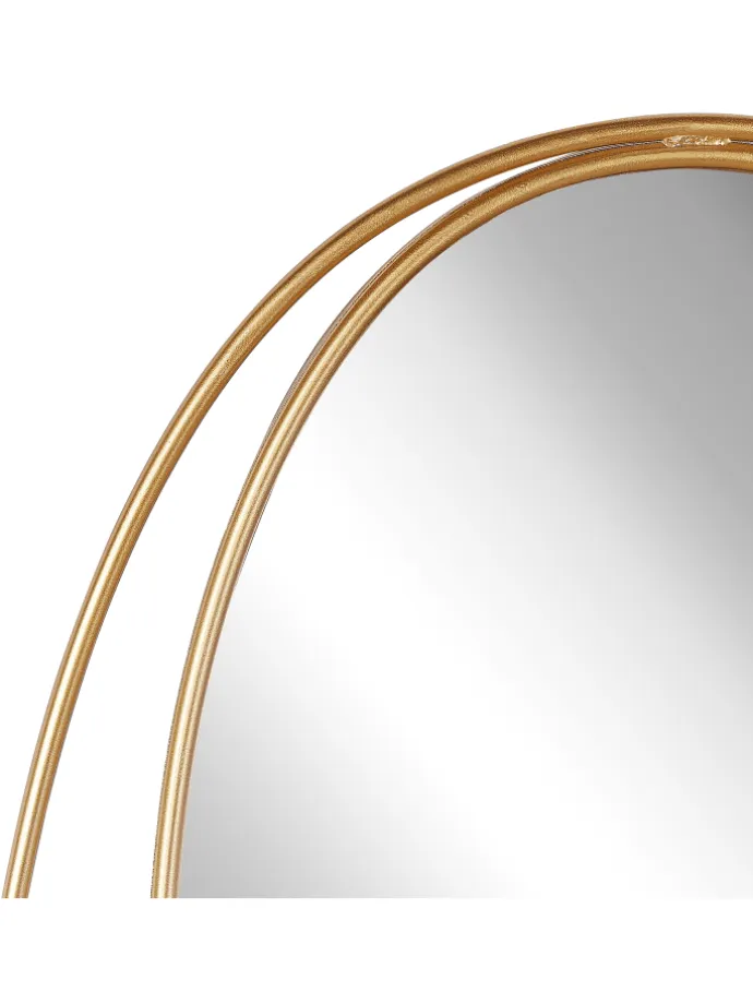 Wandspiegel BESSON in Gold - (W) 55 x (H) 90 x (L) 3 cm