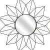 Wandspiegel in Schwarz - Ø 49,5 cm