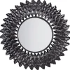 Wandspiegel LARRAU in Silber - (W) 70 x (H) 70 x (L) 4 cm