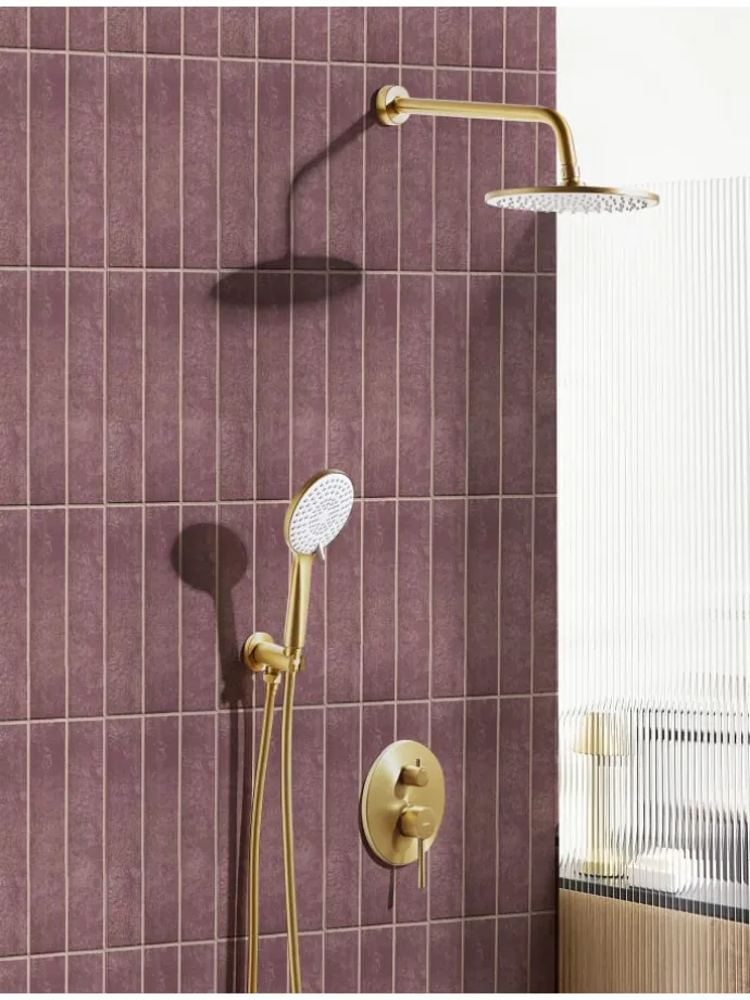 Wannenarmaturen PUELO in Gold - (W) 23 x (H) 180 x (L) 41 cm