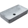 Waschbecken ARTAJ in Grau/Schwarz - (W) 61 x (H) 11 x (L) 35 cm
