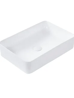 Waschbecken CHIVANA in Weiß - (W) 51 x (H) 11 x (L) 34 cm