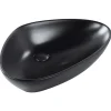 Waschbecken TIRIG in Schwarz - (W) 60 x (H) 14 x (L) 39 cm