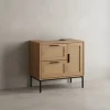 Waschbeckenunterschrank Eiche-Optik 60x60x40 cm mit Tür und