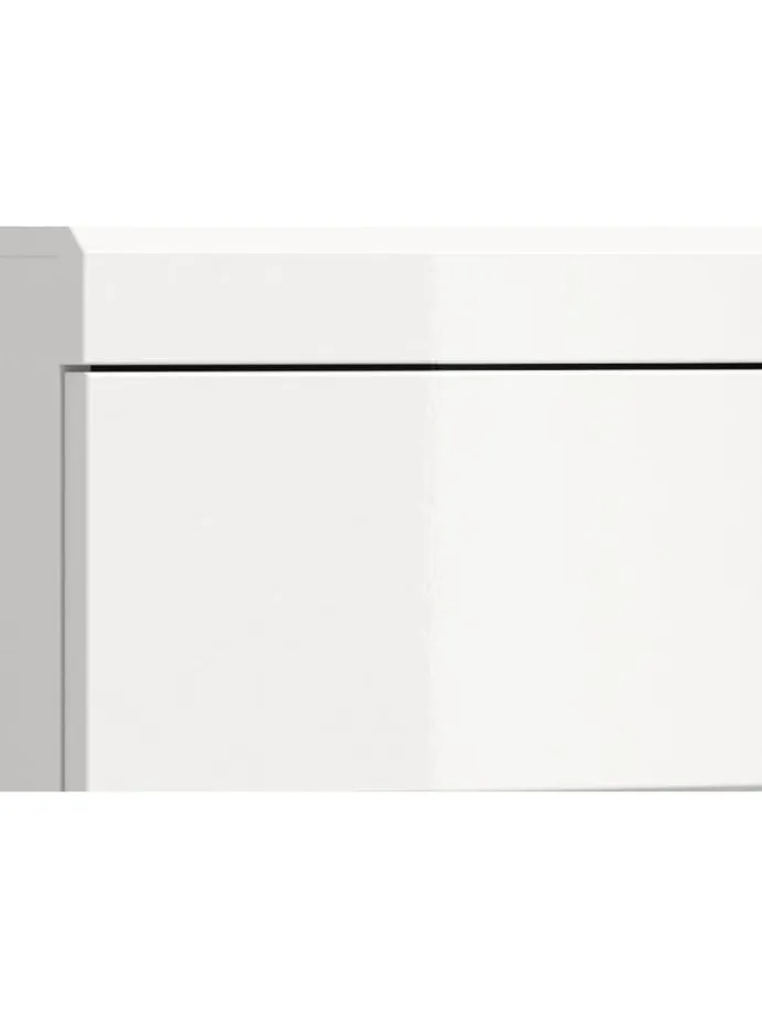 Waschbeckenunterschrank in weiß/weiß hochglanz - (B) 60 x (H) 56 x (T) 37