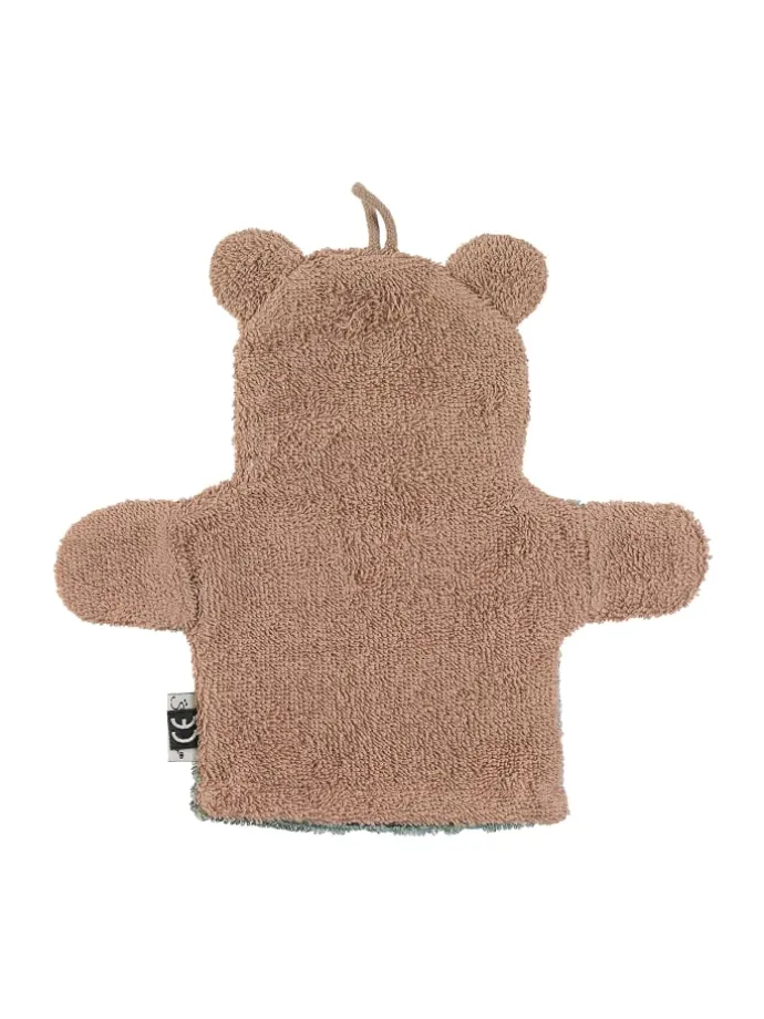 Waschhandschuh BÄR Ben in mittelgrün