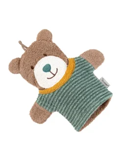 Waschhandschuh BÄR Ben in mittelgrün