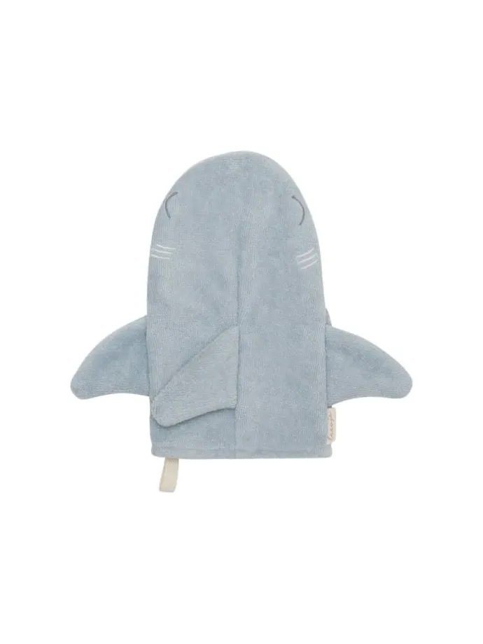 Waschlappen shark' in blue