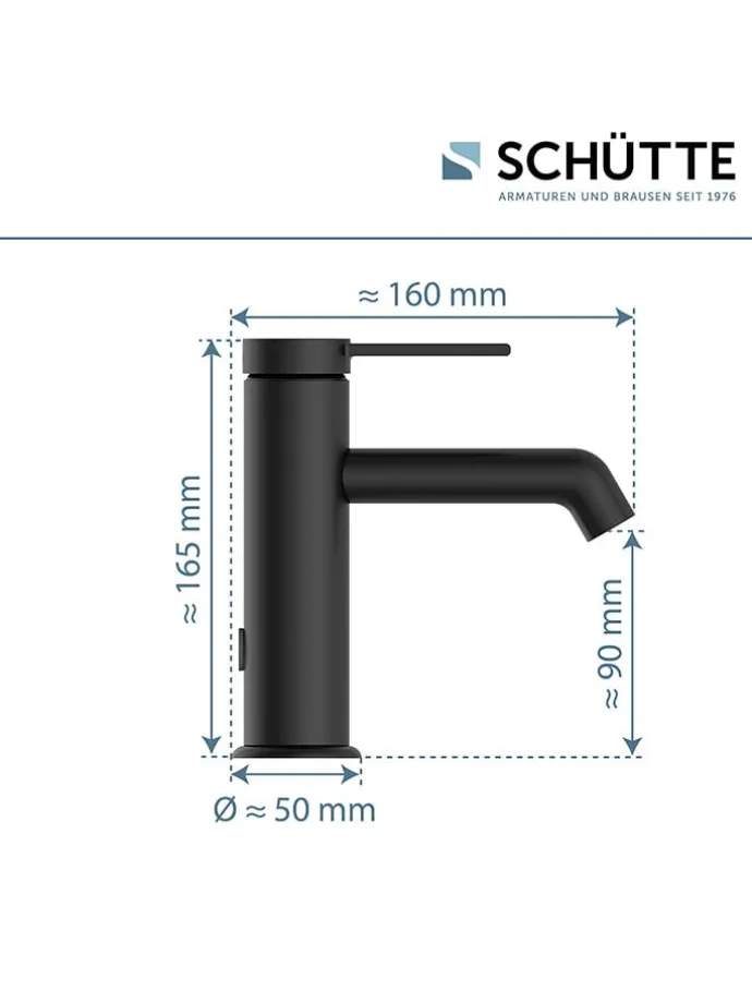 Waschtischarmatur "Los Angeles" in Schwarz