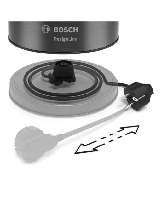 Wasserkocher "DesignLine" in Anthrazit - 1,7 l