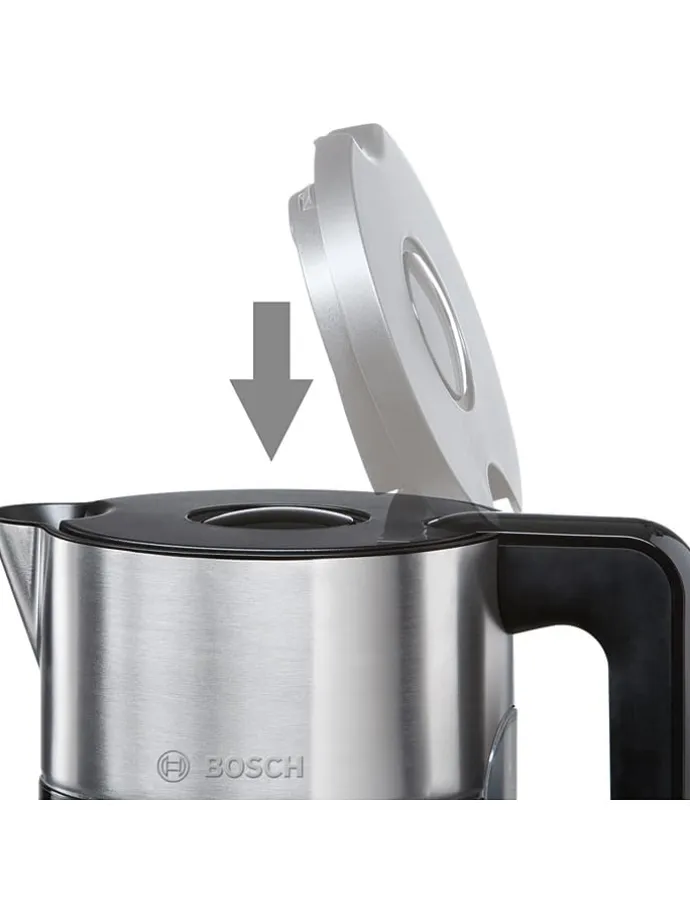 Wasserkocher "Styline" in Schwarz/ Silber - 1,5 l