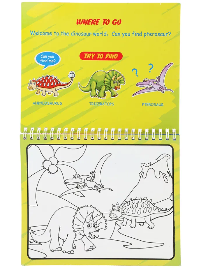 Wassermalbuch "Dino" - ab 3 Jahren