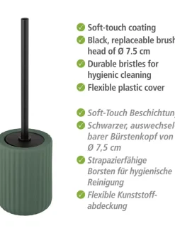 WC-Garnitur in Grün - (H)42 x  Ø 11,5 cm