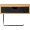 WC-Garnitur in Natur - (B)25,5 x (H)57 x (T)16 cm