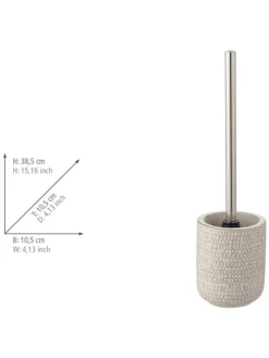 WC-Garnitur ''Pergole'' in Beige - (H)38,5 cm