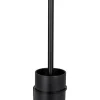 WC-Garnitur "Turbo-Loc Caprino" in Schwarz - (B)9,5 x (H)35 x (T)10 cm