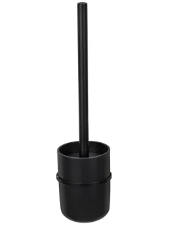 WC-Garnitur "Turbo-Loc Caprino" in Schwarz - (B)9,5 x (H)35 x (T)10 cm