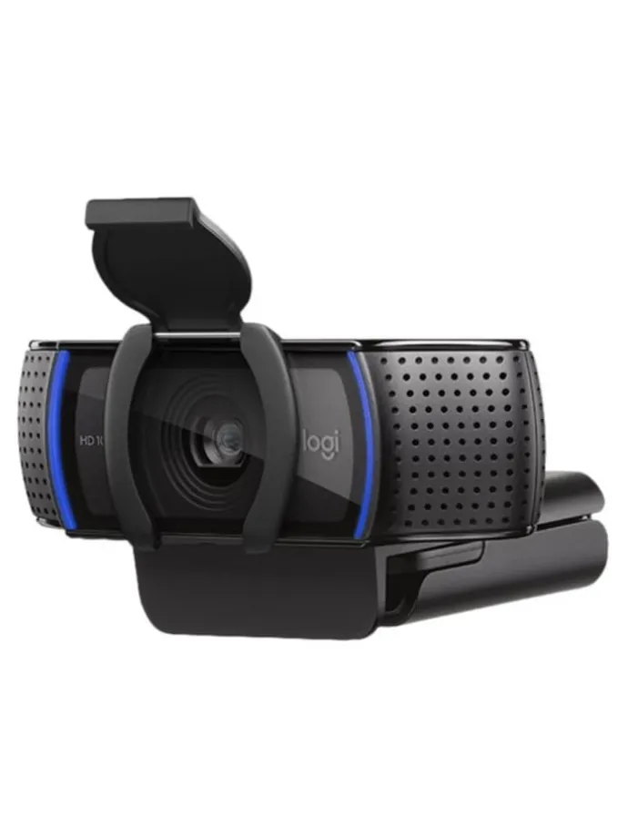 Webcam Pro Full HD 1080p - Glasobjektiv mit 78° Sichtfeld in Schwarz