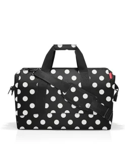 Weekender "Allrounder L" in Schwarz/ Weiß - (B)48 x (H)39,5 x (T)29 cm