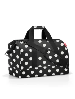 Weekender "Allrounder L" in Schwarz/ Weiß - (B)48 x (H)39,5 x (T)29 cm