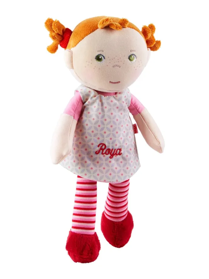 Weiche Stoffpuppe Kuschelpuppe für Kinder ab 6 Monaten 1er-Set in Roya