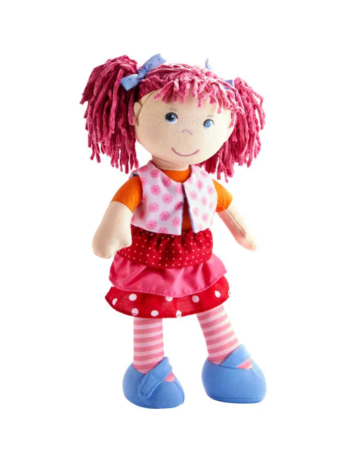 Weiche Stoffpuppe Kuschelpuppe für Kinder ab 6 Monaten 1er-Set in Lilli-Lou