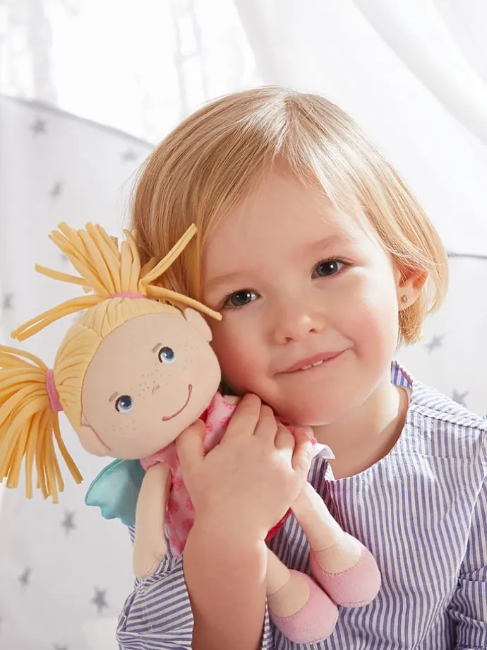 Weiche Stoffpuppe Kuschelpuppe für Kinder ab 6 Monaten 1er-Set in Finja
