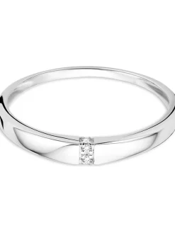 Weißgold-Ring mit Diamanten