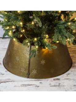 Weihnachtsbaumrock Abdeckung für Baumständer D: 70cm in gold