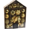 Weihnachtskugeln in gold