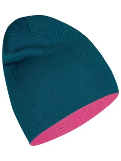 Wende-Beanie "Troll" in Pink/ Türkis