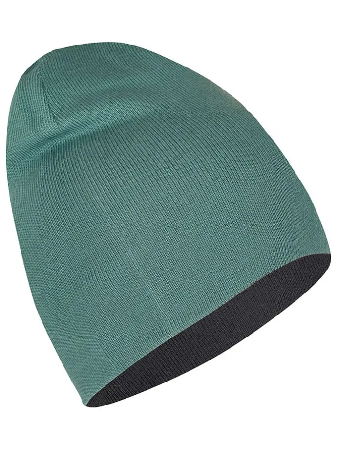 Wende-Beanie "Troll" in Schwarz/ Blau