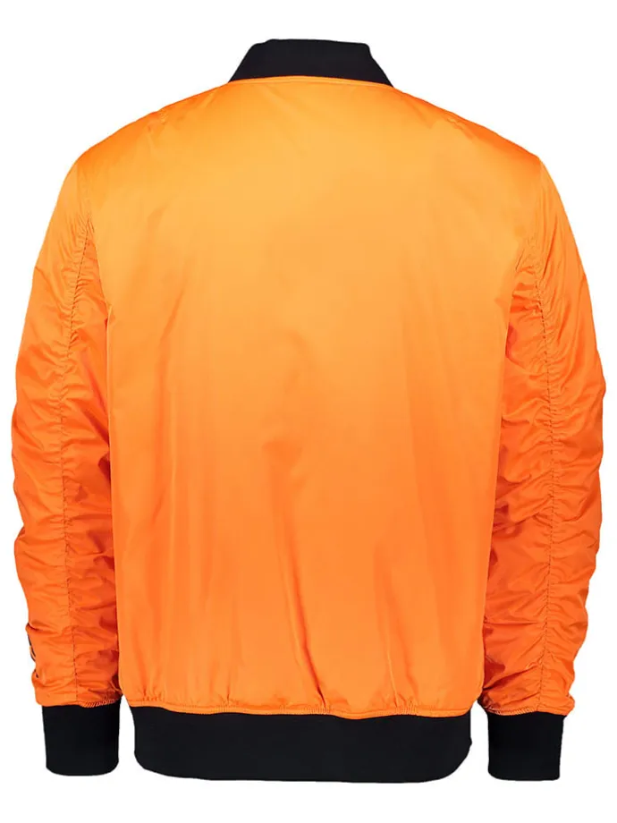 Wende-Blouson in Dunkelblau/ Orange