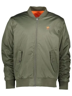 Wende-Blouson in Khaki/ Orange