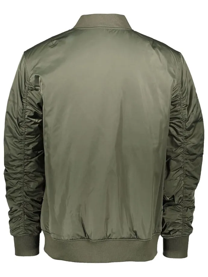 Wende-Blouson in Khaki/ Orange