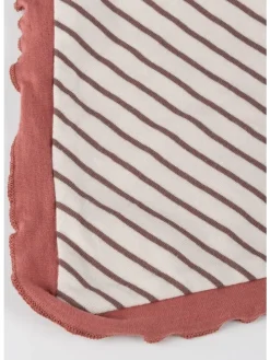 Wendehalstuch Savanne in Rost-Orange/Creme-Braun geringelt