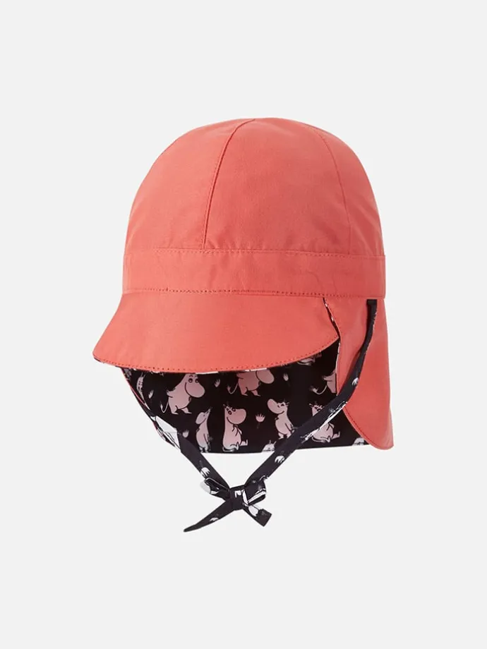 Wende-Schirmmütze mit Nackenschutz "Moomin" in Schwarz/ Pink