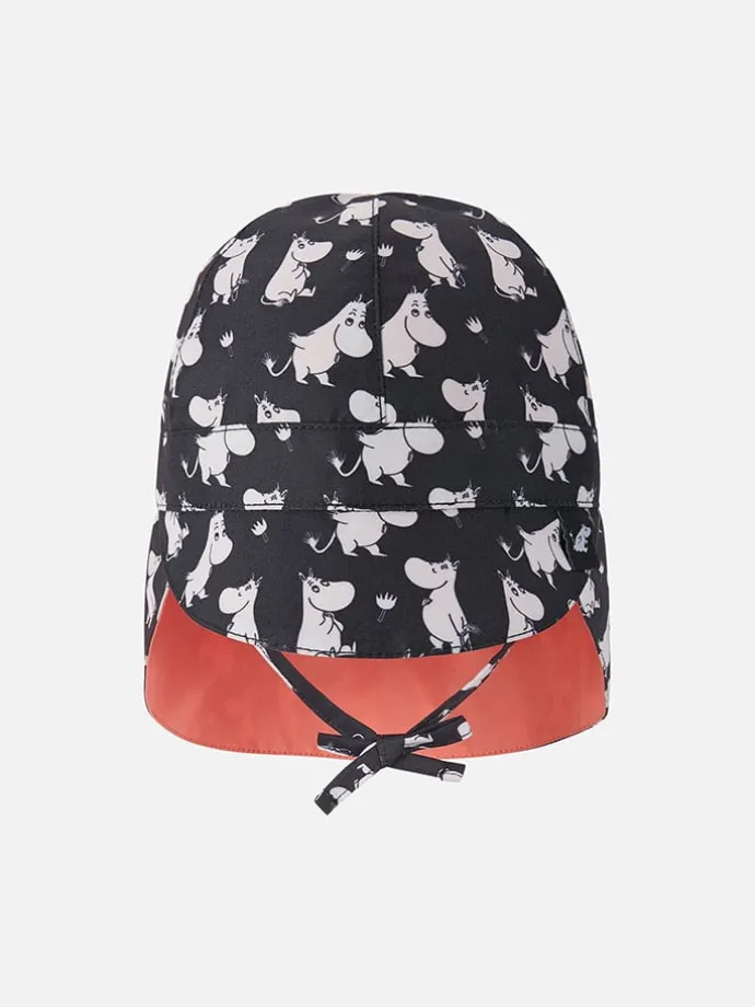 Wende-Schirmmütze mit Nackenschutz "Moomin" in Schwarz/ Pink