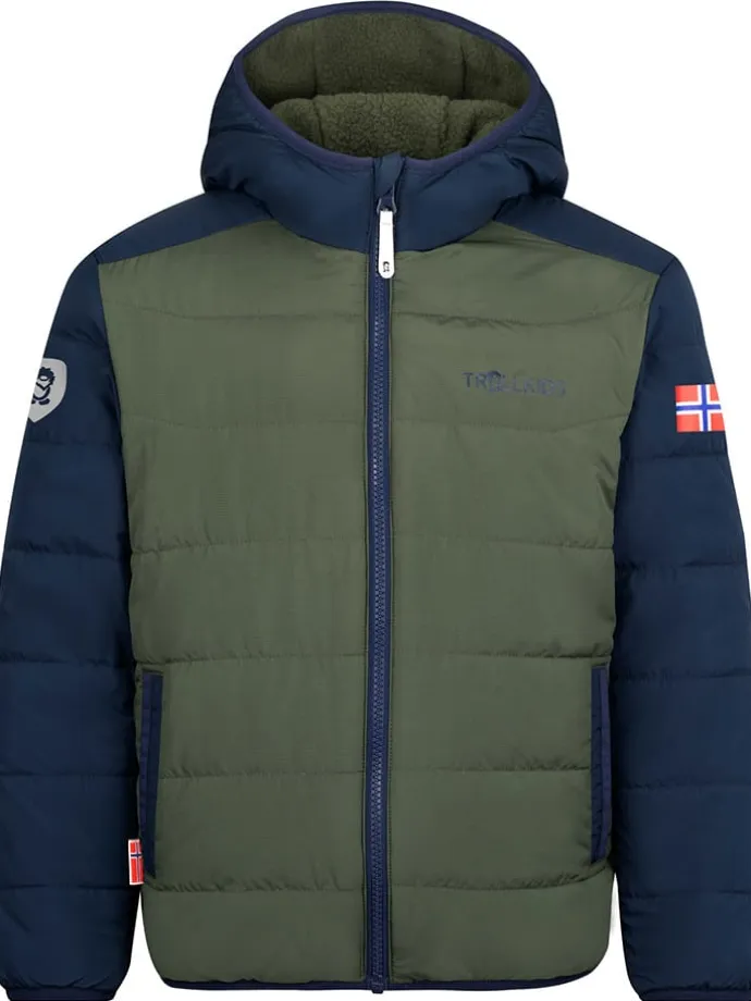 Wende-Winterjacke "Sandvika" in Khaki