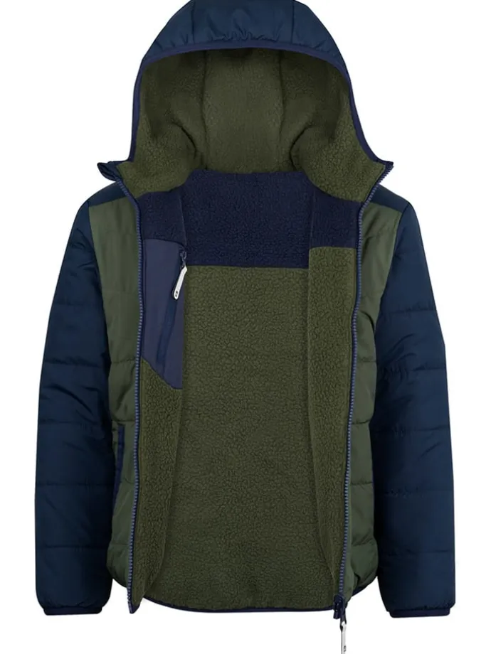Wende-Winterjacke "Sandvika" in Khaki