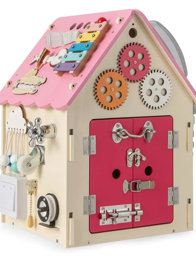 Werkzeugbank in Rosa