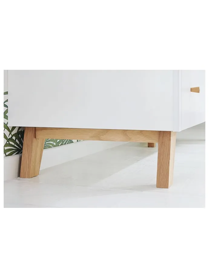 Wickelkommode "Pan" in Weiß - (B)140 x (H)101 x (T)78 cm