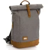 Wickelrucksack Berlin in Grau Melange