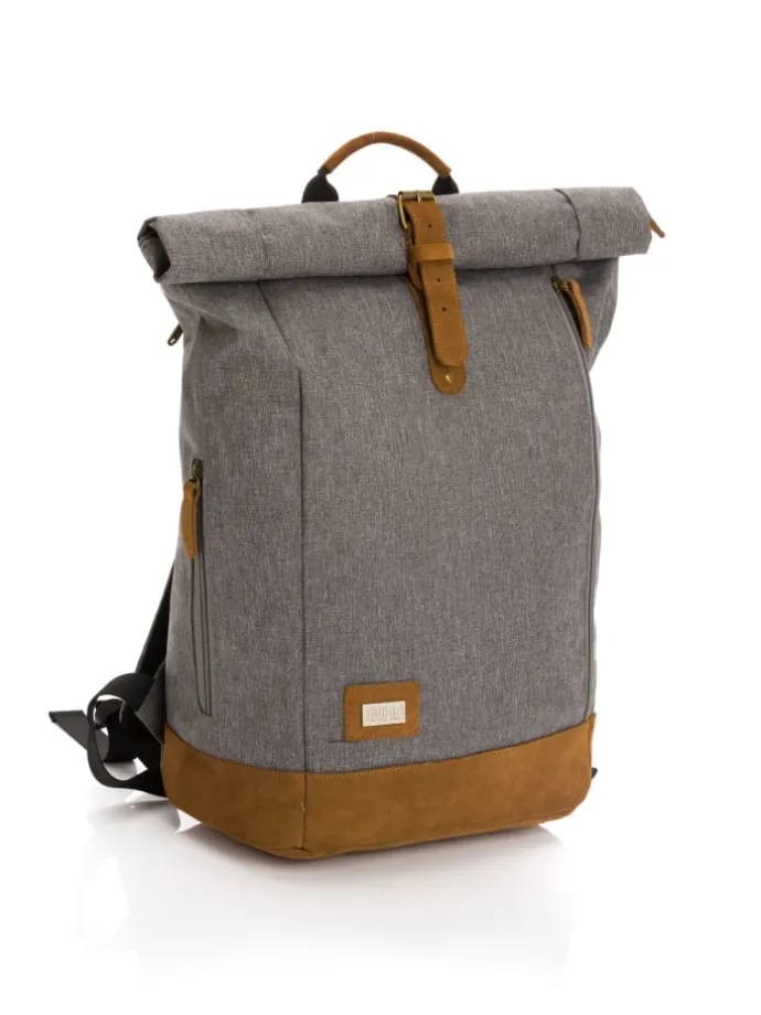 Wickelrucksack Berlin in Grau Melange